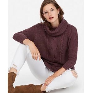 Like new Cowl Neck Circle Hem Sweater